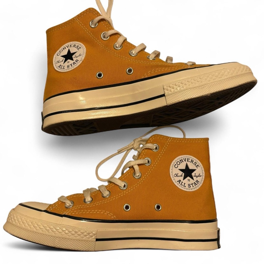 NWOT Converse Mustard Yellow High Top Chuck 70s